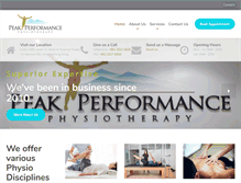 Tablet Screenshot of peakperformancephysio.com.hk
